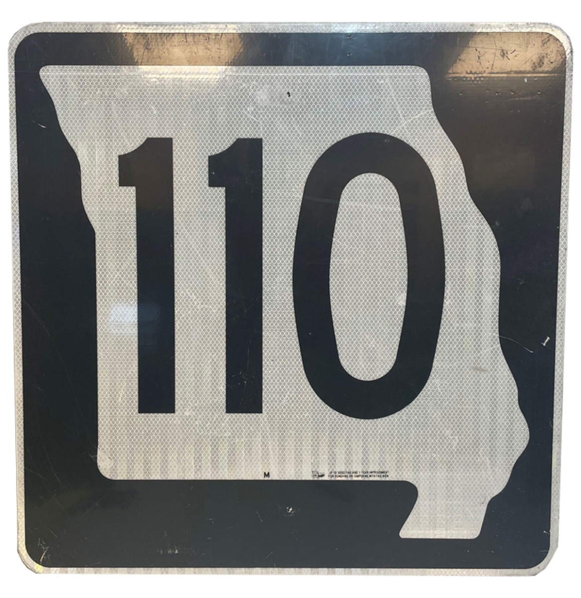 Missouri Route 110 Highway Origineel Straatbord | The Dutch Pickers