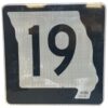 Missouri Route 19 Highway Origineel Straatbord | The Dutch Pickers