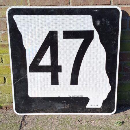 Missouri Route 47 Highway Origineel Straatbord | The Dutch Pickers