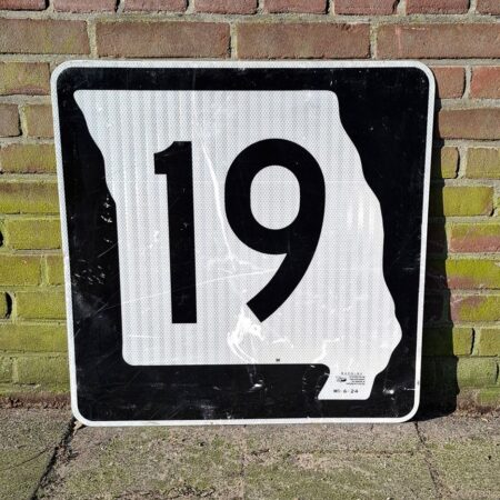 Missouri State Route 19 Verkeersbord - 61 x 61cm - Origineel Vintage USA | The Dutch Pickers