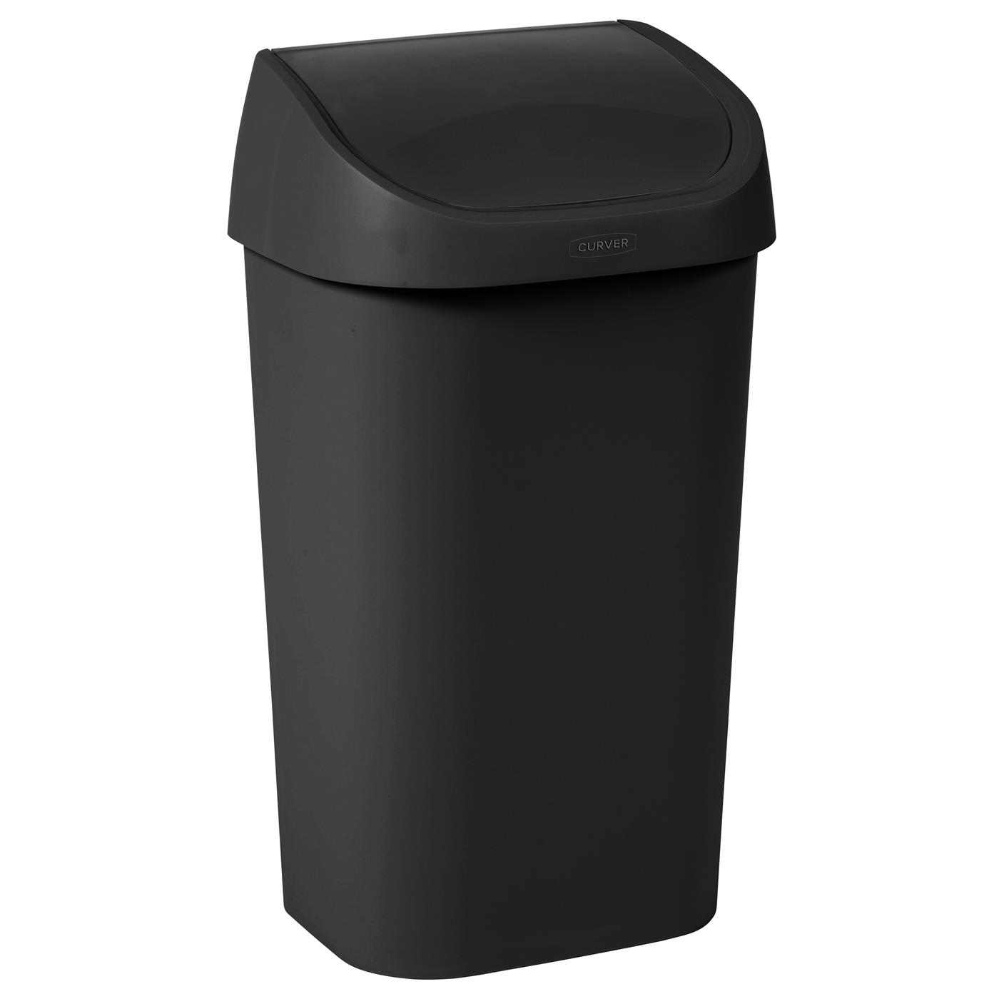 Mistral Swing afvalbak 50L zwart | Curver