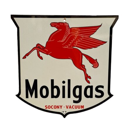 Mobilgas Schild Stalen Bord - 30 x 30cm | Mobilgas -Oil