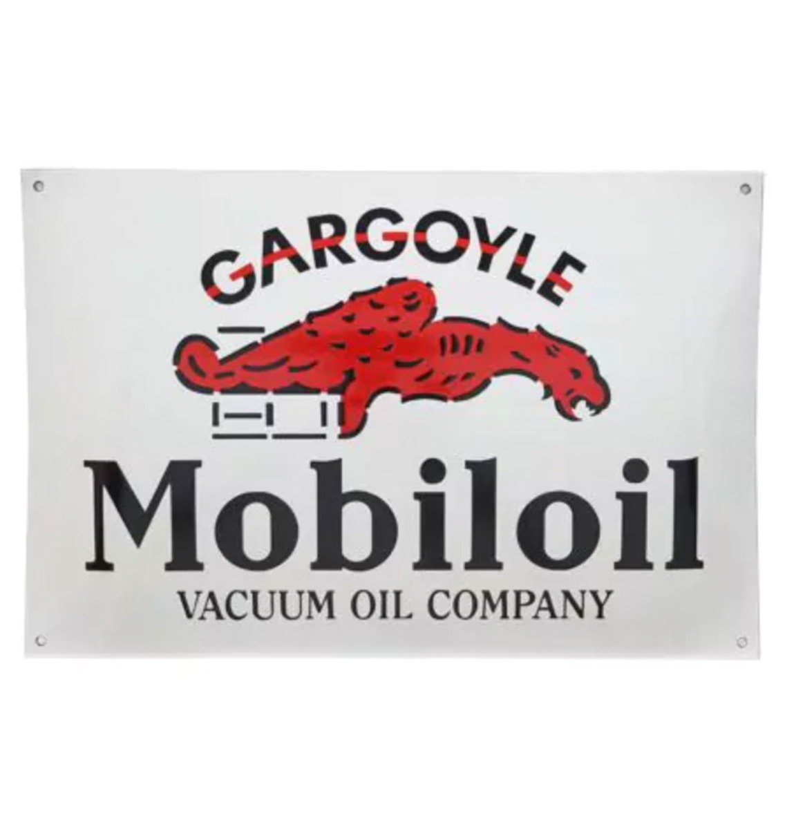 Mobiloil Gargoyle Emaille Bord - 53 x 35cm | Mobilgas -Oil