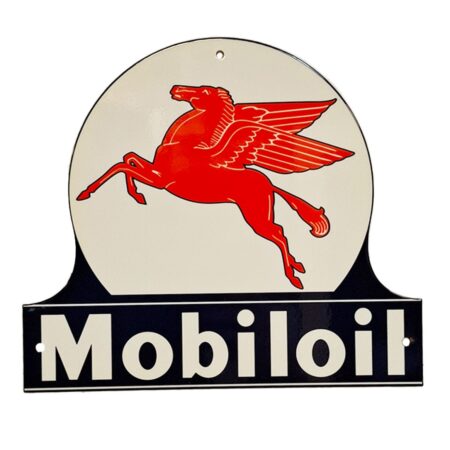 Mobiloil Pegasus Stalen Bord - 27 x 30cm | Mobilgas -Oil