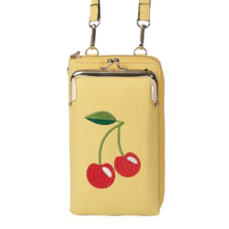 Moederdag cadeau - Banned Cherry Pie Telefoon Tas Geel | Banned