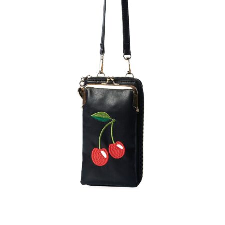 Moederdag cadeau - Banned Cherry Pie Telefoon Tas Zwart | Banned