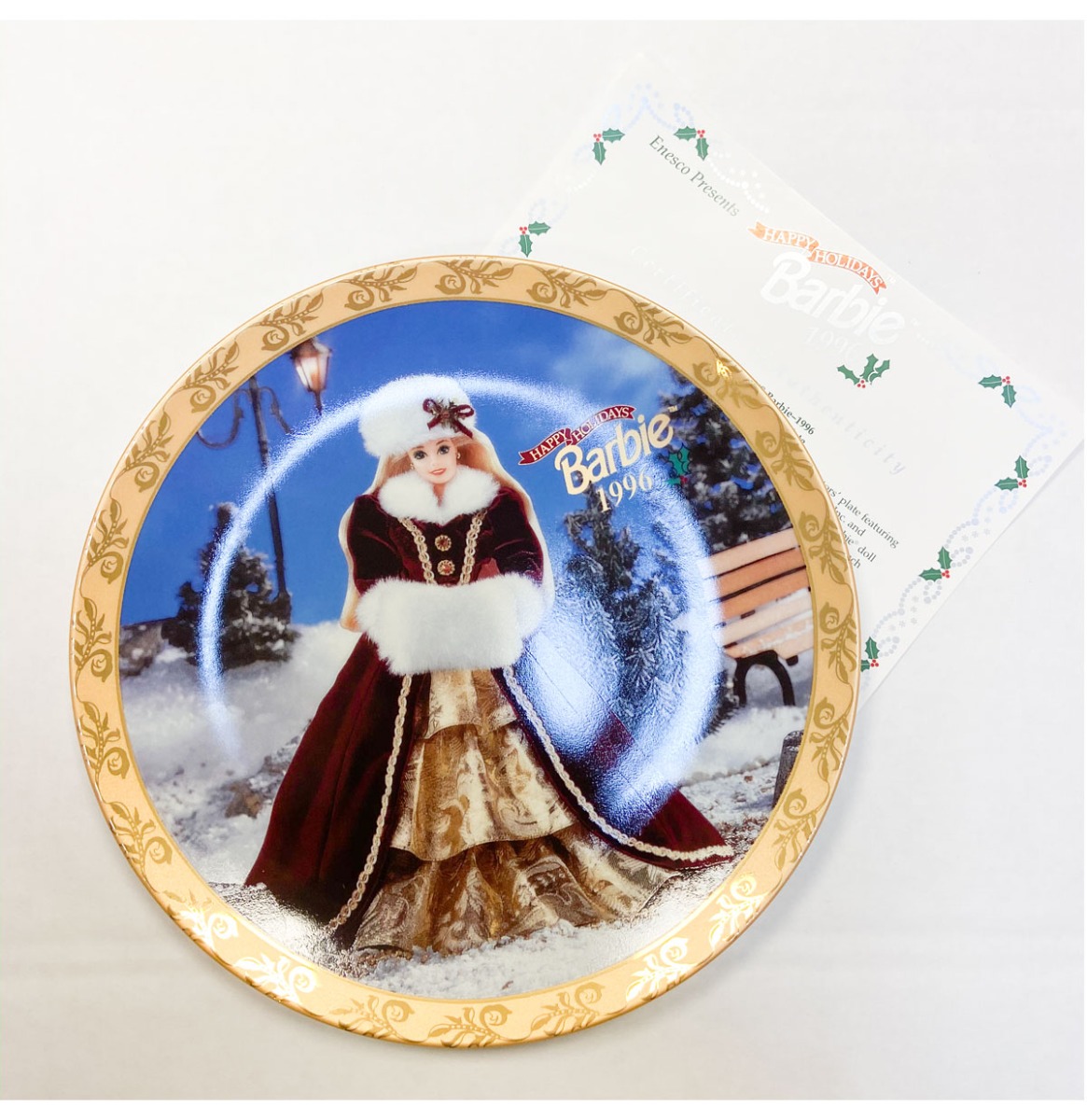 Moederdag cadeau - Barbie Happy Holidays Collectors' Bord 1996 | 17% korting | Barbie