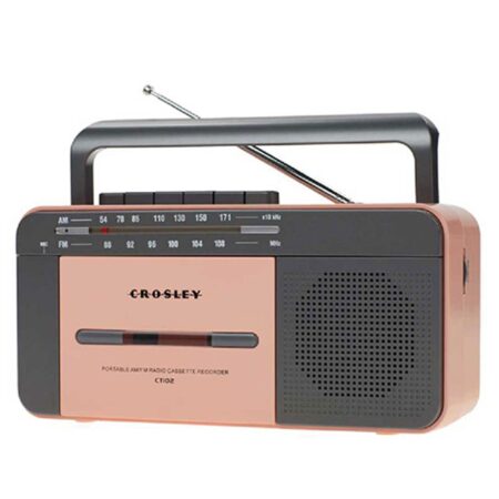 Moederdag cadeau - Crosley Draagbare Cassette Speler - Rose Goud/Grijs | Crosley