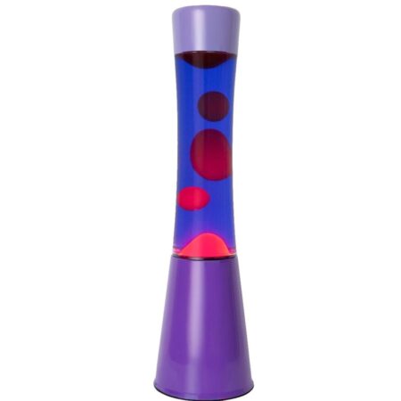 Moederdag cadeau - Fisura Lava Lamp Tower - Paarse Basis Met Paarse Vloeistof En Rode Lava | Fisura