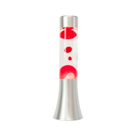 Moederdag cadeau - Fisura Mini Lava Lamp - Transparant En Rood | Fisura