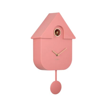 Moederdag cadeau - Karlsson Moderne Koekoeks Wandklok - Rose Tan | Fiftiesstore