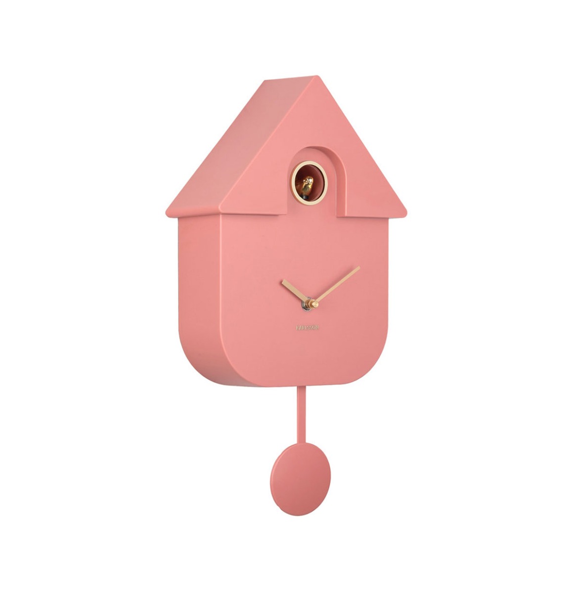 Moederdag cadeau - Karlsson Moderne Koekoeks Wandklok - Rose Tan | Fiftiesstore