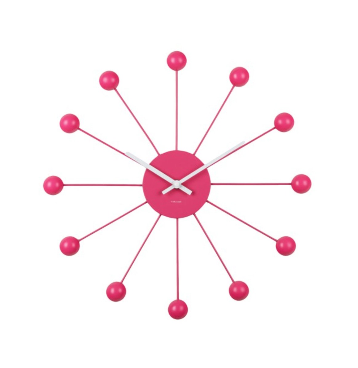 Moederdag cadeau - Karlsson Wandklok Funky Spider - Roze | Fiftiesstore
