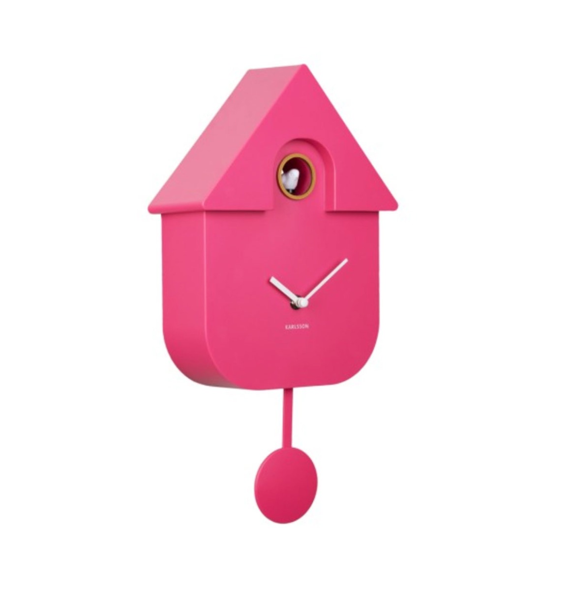Moederdag cadeau - Karlsson Wandklok Modern Cuckoo - Roze | Fiftiesstore