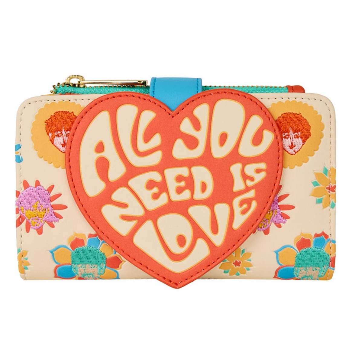 Moederdag cadeau - Loungefly The Beatles All You Need Is Love Portemonnee | Fiftiesstore