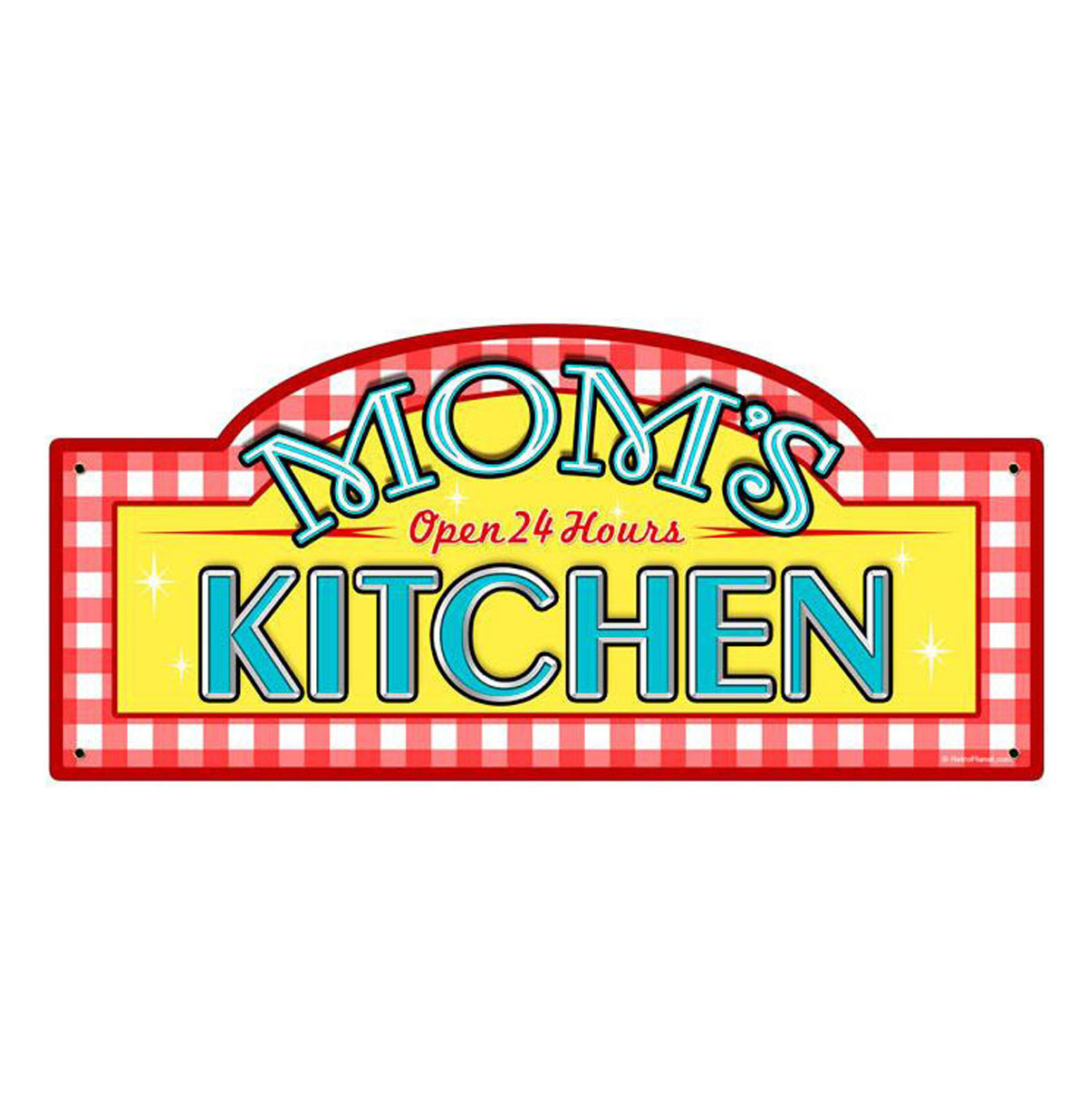 Moederdag cadeau - Mom's Kitchen Zwaar Metalen Bord | Fiftiesstore