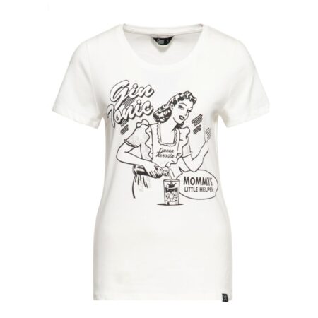 Moederdag cadeau - Queen Kerosin Gin Tonic Shirt Off White-L | Queen Kerosin