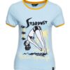 Moederdag cadeau - Queen Kerosin Stardust Womens T-Shirt Sky Blue-XS | 17% korting | Queen Kerosin