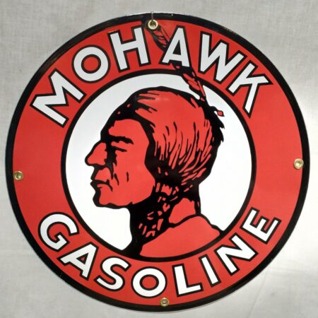 Mohawk Gasoline Emaille Bord | Fiftiesstore