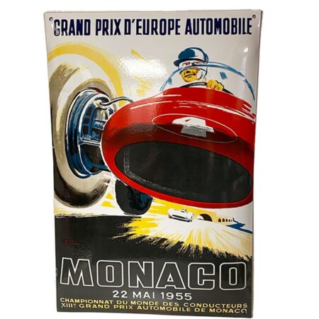 Monaco Grand Prix 1955 Emaille Bord - 60 x 40cm | Fiftiesstore
