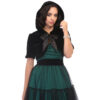 Monique Hooded Bolero Black Velvet-34 (NL)/ 8 (UK) | 50% korting | Collectif