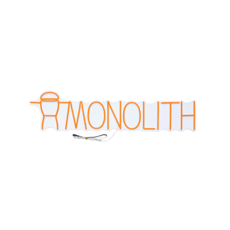 Monolith neon verlichting - Groot - Oranje - Neon licht - Neon logo Monolith | MONOLITH