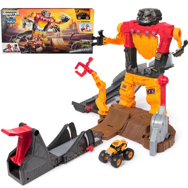 Monster Jam 1:64 Smash & Bash Playset |