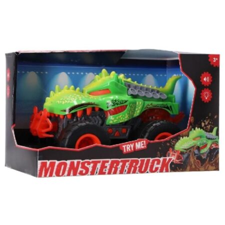 Monstertruck Dino Groen Met Licht En Geluid |