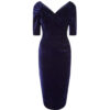 Monte Carlo Velvet Pencil Dress Midnight Blue -36 (NL) /10 (UK) | 31% korting | The Pretty Dress Company