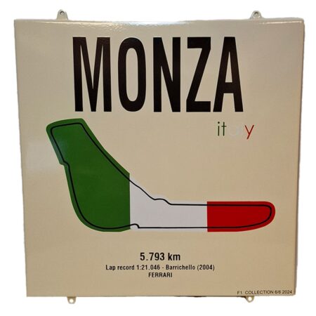 Monza Circuit Emaille Bord - 50 x 50cm | Fiftiesstore