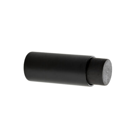 Mooi Deurbeslag Deurstopper RVS zwart voor wandmontage 60x22mm | Mooi Deurbeslag