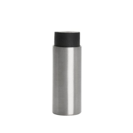 Mooi Deurbeslag Deurstopper mat nikkel voor wandmontage 80x22mm | Mooi Deurbeslag
