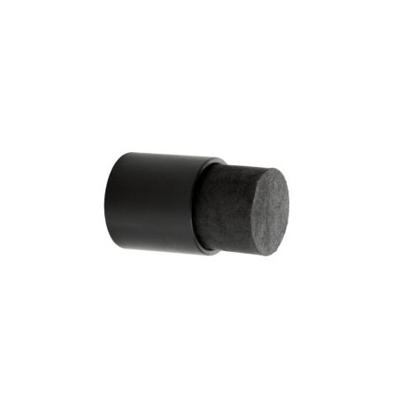 Mooi Deurbeslag Deurstopper zwart voor wandmontage 35x22mm | Mooi Deurbeslag