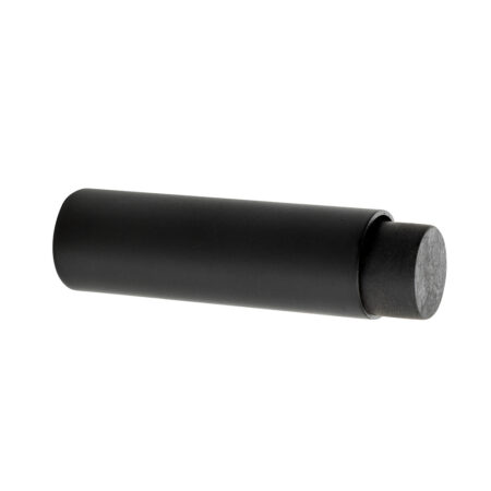 Mooi Deurbeslag Deurstopper zwart voor wandmontage 80x22mm | Mooi Deurbeslag