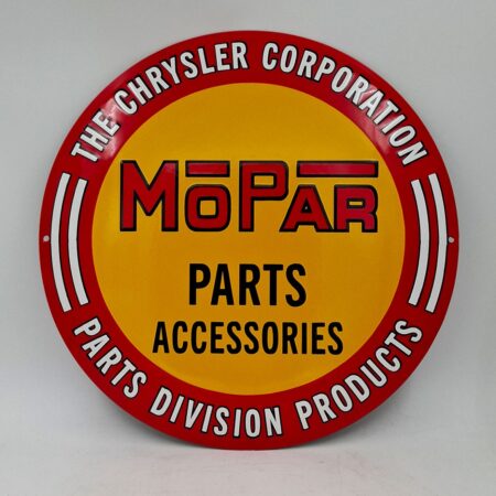 Mopar Chrysler Parts Emaille Bord - Ø41cm | Mopar