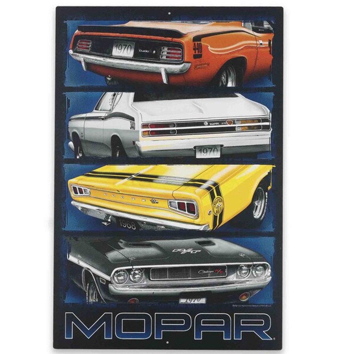 Mopar Dodge Bumpers Metalen Bord 49