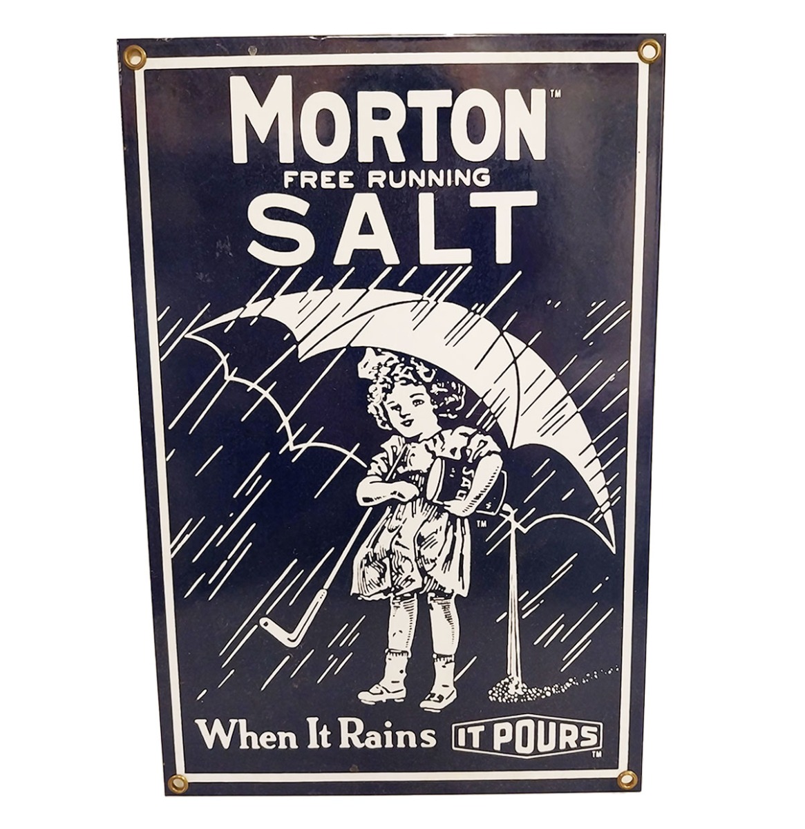 Morton Salt Emaille Bord Door Ande Rooney - 30