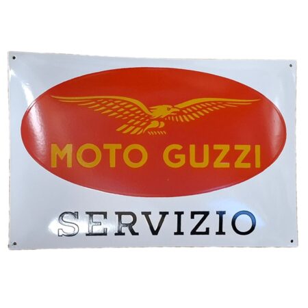 Moto Guzzi Servizio Emaille Bord - 60 x 40cm | Moto Guzzi