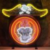 Motorcycle V-Twin Eagle Neon Verlichting 76 x 70 cm - Oranje