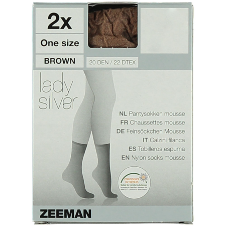 Mousse Pantysokjes - Bruin | Zeeman