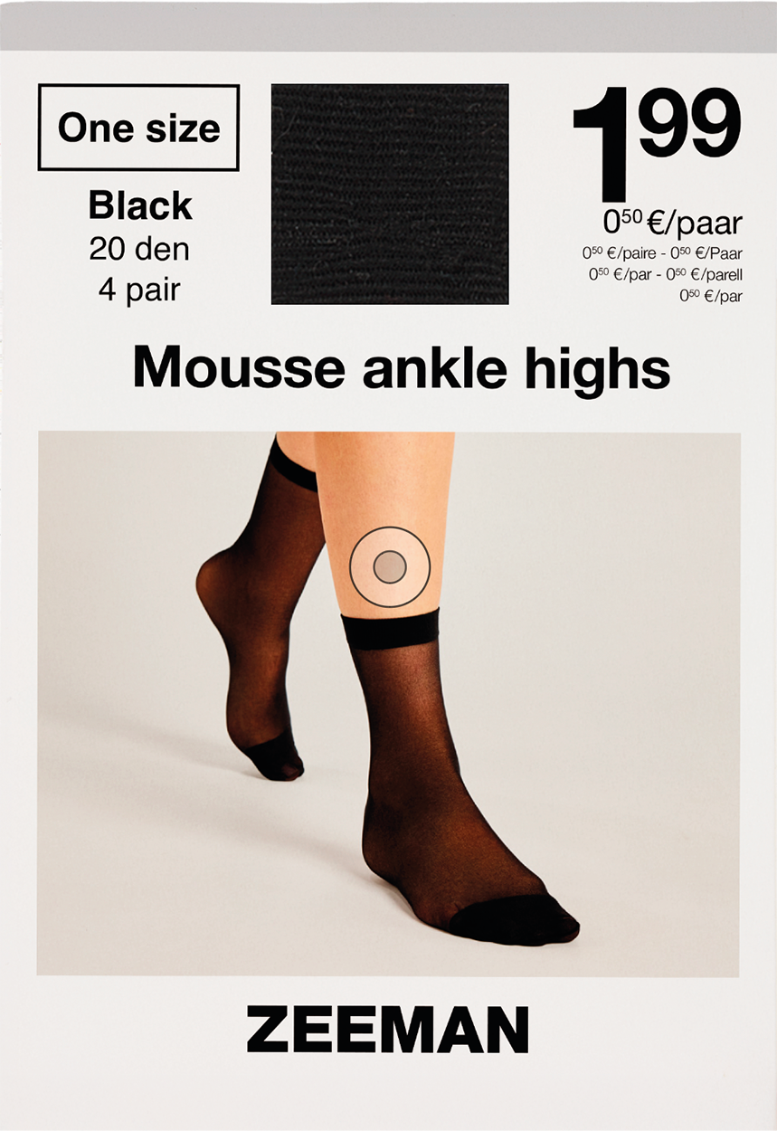 Mousse Pantysokjes - Zwart | Zeeman