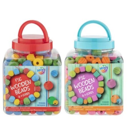Moxy Houten kralen 375 gram | Moxy