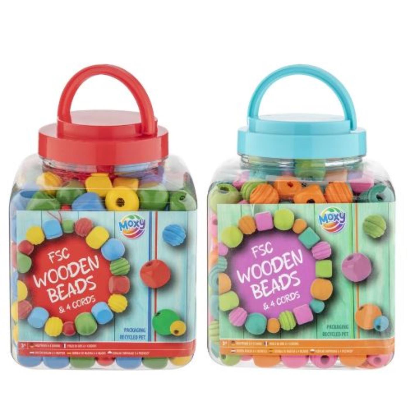 Moxy Houten kralen 375 gram | Moxy