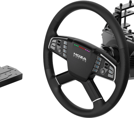 Moza RS071 PC Trucking Wheel Bundel