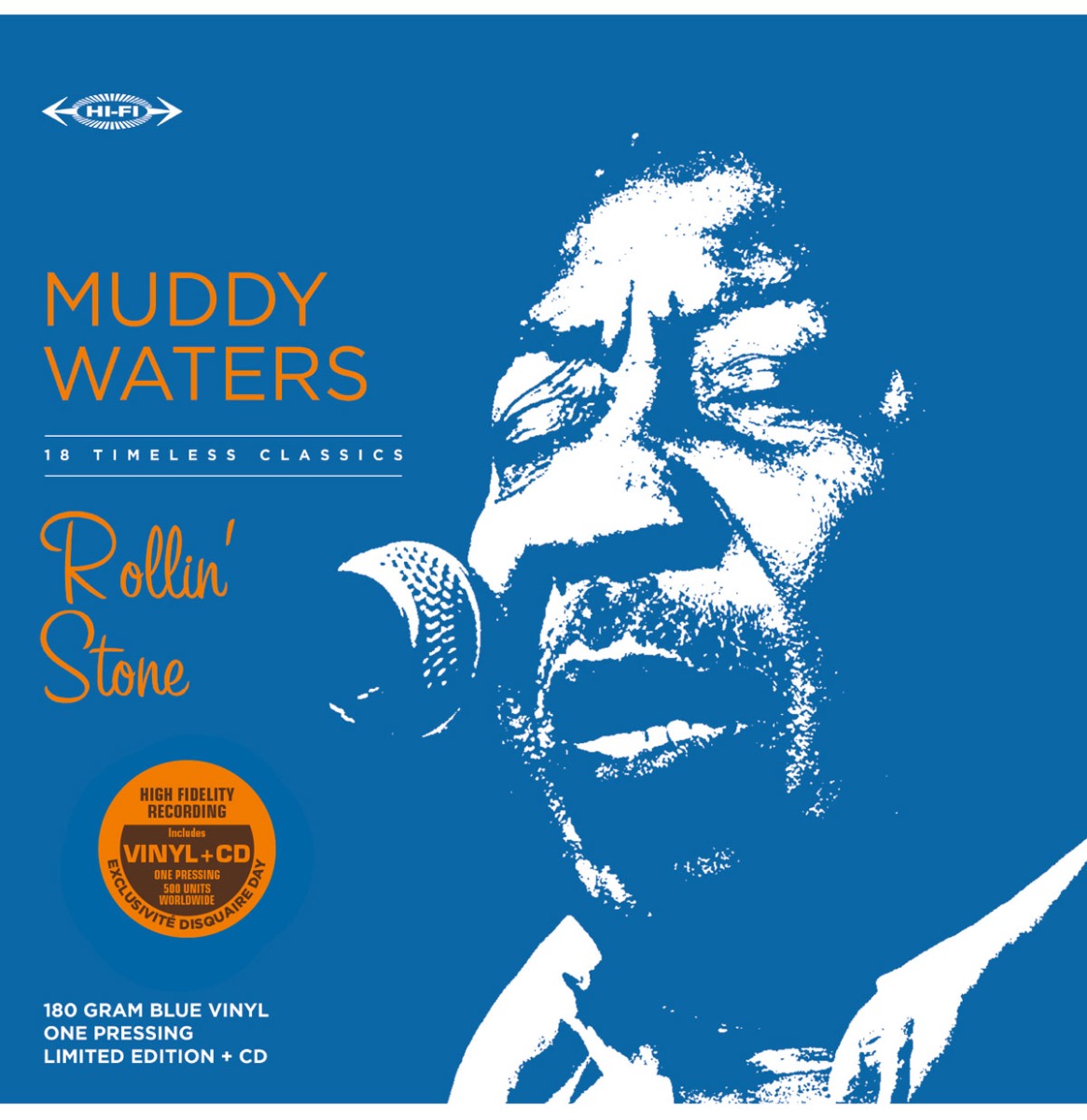 Muddy Waters - Rollin' Stone (Blauw Vinyl) (Record Store Day 2025) 2 (LP) | Fiftiesstore