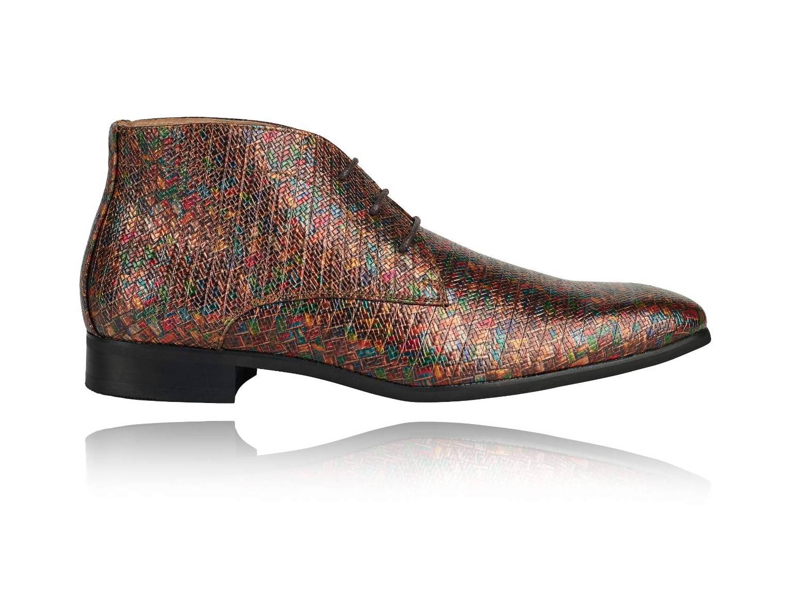 Multicolor Spectrum High Lureaux - Handgemaakte Nette Schoenen Voor Heren | Lureaux