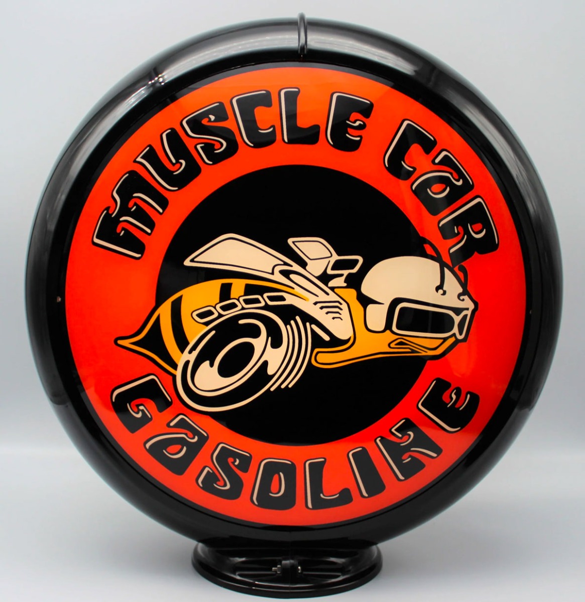 Muscle Car Bee Benzinepomp Bol - Glazen Lenzen | Fiftiesstore