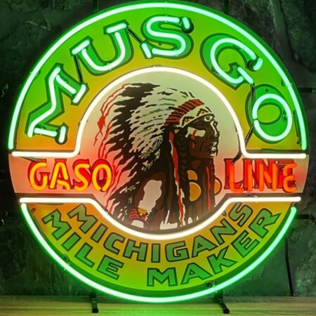 Musgo Gasoline Neon Verlichting 60 x 60 cm | Real Neon Art