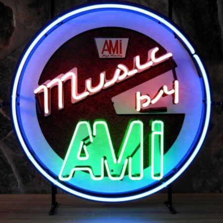 Music By AMI Jukebox Logo Neon Verlichting 65 cm - Blauw