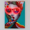 Muurschilderij (LED Neon) - Chic Woman - Klein | Fiftiesstore